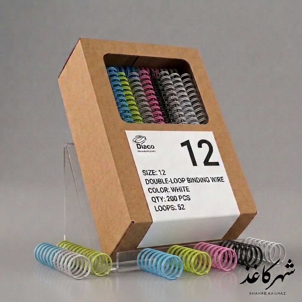 فنر صحافی رنگی سایز 12