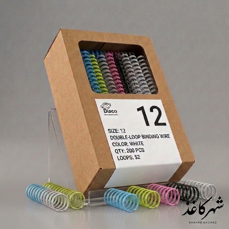 فنر صحافی رنگی سایز 12